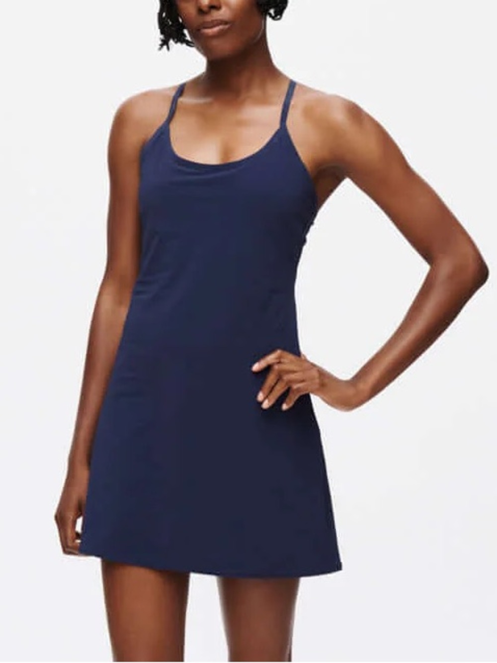 Outdoor Voices Navy Blue Performance Tank Exercise Dress TechSweat fabric Small